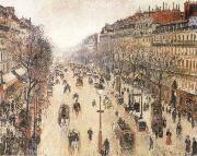 Camille Pissarro The Boulevard Montmartte on a Cloudy Morning china oil painting artist